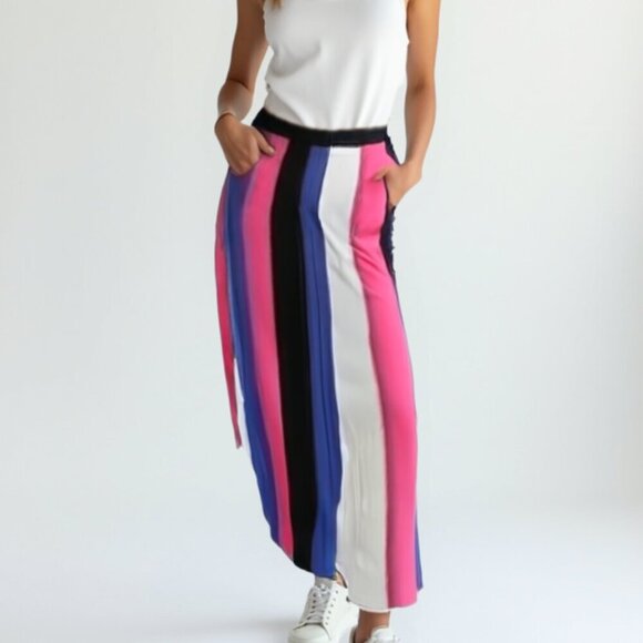 Fashion Nova Innocence Stripe Maxi Skirt S - Picture 1 of 13